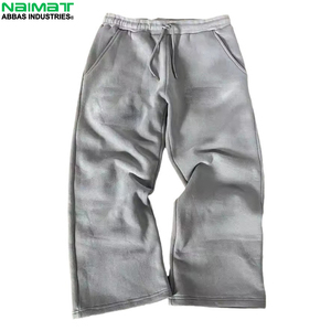 Heavy Weight Multi Pocket Design Flare Pant Men Winter Warm Lining Thick Solid <b>Base</b> <b>Layer</b> Daily Uniform Hose - Product Image 1