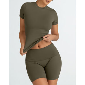 ชุดโยคะขาสั้นผู้หญิง ดีไซน์สวย ขายดีที่สุด สินค้าใหม่จากโรงงานโดยตรง จำหน่ายออนไลน์ - Product Image 2