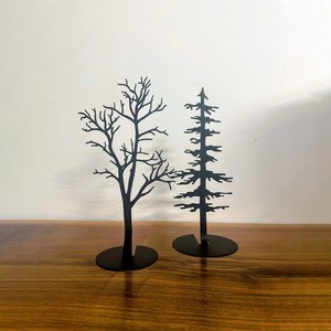 Black Metal Christmas <b>Tree</b> Table Object for Home Decor Shelf Display and Kids Room Decoration Purpose Handcrafted From India - Product Image 1