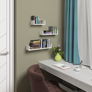 Set di 3 Mensole Galleggianti da Parete, Scaffali per Libri e Oggetti, Decorazione Casa, Mensole Espositive Fluttuanti - Product Image 3