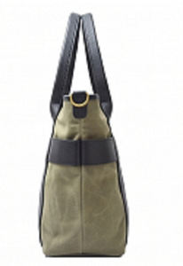 Sustainable Canvas Handbag Leather Handle Large Capacity Commuter Tote Minimalist Retro Shoulder <b>Bag</b> Men <b>Work</b> Travel Polyester - Product Image 2