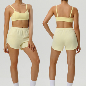 Conjunto Deportivo para Mujer, Shorts de Cintura Alta y Sujetador Deportivo, Ropa Ligera para Ejercicio, Yoga, Fitness y Entrenamiento Diario - Product Image 6