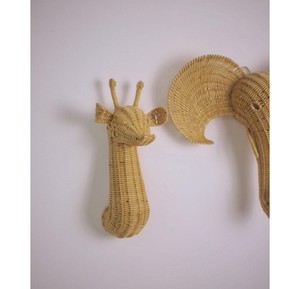 Organic Woven Giraffe Wall Sculpture rattan <b>decorate</b> kids Eco Friendly Seagrass Supply For <b>Nursery</b> Room Accent Display Craft - Product Image 3
