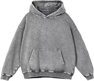 Sudadera con Capucha Extra Grande para Hombre, de Alta Calidad, 100% Algodón Francés, Estilo Vintage, Personalizada, Suave, Cómoda y Duradera - Product Image 1