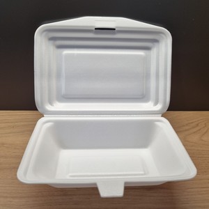 Plato/Bandeja/Contenedor/Caja de Espuma PS Desechable de 9x9, 8x8 con Logotipo Personalizado, Fábrica en Vietnam, Servicio OEM para Comida para Llevar - Product Image 6