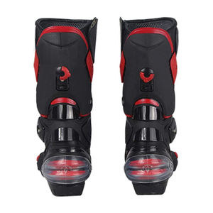 Bottes de moto en cuir pour homme de haute qualité, fabriquées sur mesure avec couleur et logo personnalisables - Product Image 3