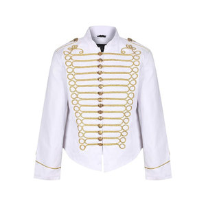 Chaqueta de Húsar Medieval Napoleónico Francés Personalizada para Hombre, Chaqueta de Húsar Ligera con Bordado a Mano y Botones Dorados - Product Image 3