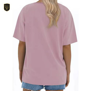 Camisetas Extra Grandes de Estilo Urbano para Mujer, de Algodón, Corte Holgado, Manga Corta, Modernas, Casuales, para Verano - Product Image 2