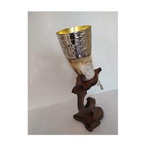 Corne à boire écologique faite à la main de qualité antique haute qualité vente en gros potable vente chaude et corne à boire en gros - Product Image 5