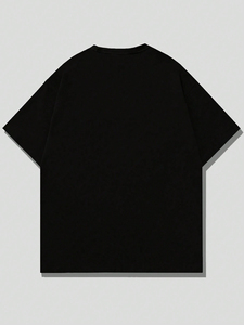 Customized Men's DTG Printing 100% Cotton Oversized Fit Short Sleeve Lightweight Streetwear T-<b>Shirt</b> Breathable Design MOGGIO - Product Image 2