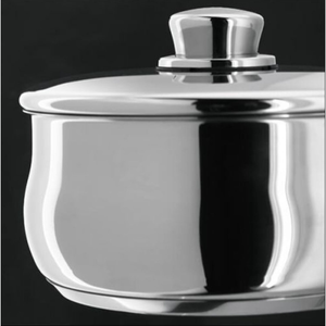 Mirror Polished Stainless Steel Casserole <b>Pots</b> <b>Set</b> with Lid Made in India Metal Casserole Dish Storage Large Bowls with Handle - Product Image 3