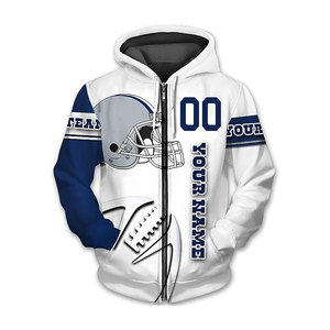 Sudaderas con Capucha Largas de Poliéster con Estampado de Equipos de Fútbol para Invierno 2026, Color Blanco, Cómodas para Uso Diario Informal - Product Image 6