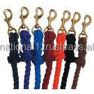 Corde de plomb de cheval tressée à haute résistance corde en coton doux avec corde de plomb équestre à pression plaquée laiton - Product Image 3