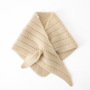 Petit foulard jacquard tendance effet laine pour femme – Écharpe de luxe automne-hiver à motif croisé et tricot écossais – Châles et écharpes chauds - Product Image 4