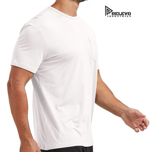 Camiseta de Algodón Blanca para Hombre RELEVO INDUSTRIES, Manga Corta, Cuello Redondo, Corte Regular, Estilo Casual, Tejido de Punto, Color Sólido, Ecológica, 320g - Product Image 4