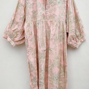 Vestido Maxi Boho con Estampado Floral Personalizado, Moda Femenina Vintage Casual, Talla Grande, Manga Larga, Cintura con Lazo, Rayas - Product Image 2