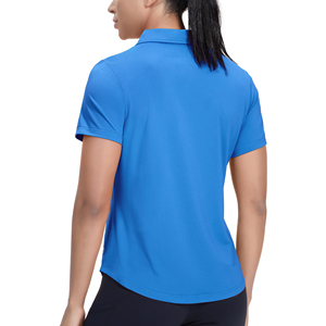 Camiseta polo clásica de manga corta para mujer, diseño personalizado, nueva moda, para equitación, golf, polo y tenis, con protección solar. - Product Image 2