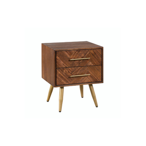 Colección BERGEN, Mesa de Noche de Madera Maciza, Diseño Moderno, Ecológica, Duradera, Mueble de Dormitorio de Alta Calidad, Mesa Auxiliar con Almacenamiento - Product Image 1
