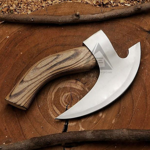 Low MOQ Best Selling Durable Pizza Cutting <b>Axe</b> with Wood <b>Handle</b> and Stainless Steel Blade-Private Label Option - Product Image 2