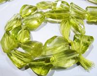 10 perles lâches en quartz citron naturel, coupées au laser, polies, facettées