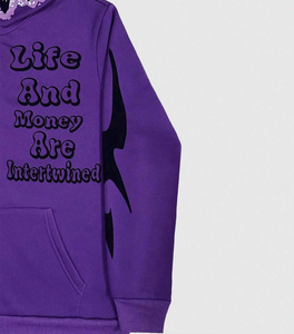 Sweat-shirt à capuche Y2K personnalisé, streetwear surdimensionné, vintage, lavé, imprimé, hip-hop, unisexe - Product Image 4