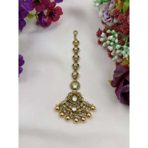 Cultural Collectible Jewelry-Vidisha Heritage Mang Tika Indian Ethnic Artificial Tika - Product Image 3