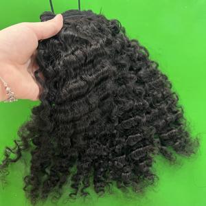 Precio al por mayor paquetes de cabello rizado birmano 100% extensiones de cabello humano Remy virgen de Vietnam - Product Image 3