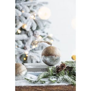 Set D4 di 4 Palline di Natale in Legno, Decorazioni Appese per Feste e Albero di Natale, per Natale e Capodanno - Product Image 6