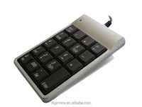 Offre Spéciale clavier numérique filaire USB mince pavé numérique pratique pour les utilisateurs d'ordinateur portable pièce de réparation électronique