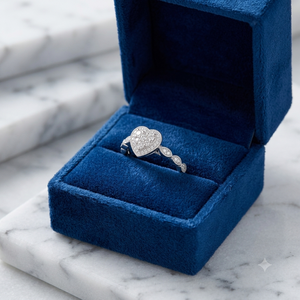 Bague de luxe de créateur en or massif 10K avec diamant de laboratoire, design goutte d'eau, superbe double halo, style cathédrale, pour fiançailles, mariage, cadeau - Product Image 4