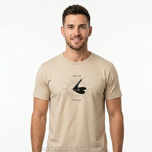 Camiseta con Estampado Personalizado de Eclipse Heart para Mujer, Color Gris Carbón, Algodón, Proveedor Mayorista de Camisetas Gráficas de Alta Calidad para Mujer - Product Image 4