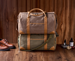 Sac de voyage en cuir et toile à fermeture éclair, personnalisable avec logo, imperméable, sac de week-end LCTB-0083 - Product Image 6