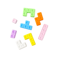 Juego de Bloques de Construcción de Silicona de Grado Alimenticio, para Mayores de 3 Años, Múltiples Colores, Aproximadamente 30 Piezas, Juguete Sensorial Antiestrés, Educativo y de Aprendizaje
