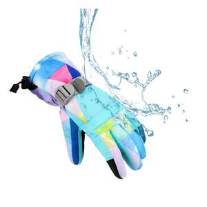 Guantes de esquí impermeables para niños pequeños, guantes de nieve de invierno con forro polar cálido, guantes de esquí de alta destreza, ajuste delgado, impermeables y con pantalla táctil - Product Image 5