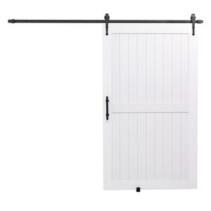 Porta Scorrevole in MDF ad Alta Resistenza 48 X 84 Pollici con Superficie Impermeabile in PVC, Kit di Facile Installazione - Product Image 1