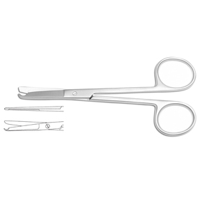 Ciseaux à pointe droite en acier inoxydable, instrument médical chirurgical pour la déshabillage des sutures, les soins et les procédures en salle d'opération - Product Image 1