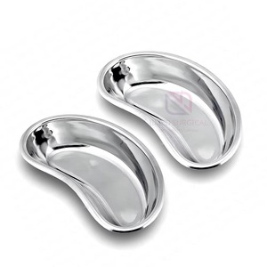 Plateau chirurgical réniforme en acier inoxydable de qualité supérieure A, durable, pour usage médical en hôpitaux et cliniques, à alimentation manuelle - Product Image 2