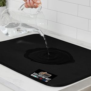 Tappetino Ultra Assorbente in Microfibra per Asciugatura Piatti, Asciugatura Rapida, Spesso, Antiscivolo, per Lavello, Scolapiatti, Cucina - Product Image 1