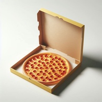 Cajas Plegables para Pizza, Personalizadas, Ecológicas, con Laminado Mate, Relieve, Cartón Corrugado, Materiales Reciclados, para Papas Fritas y Sushi
