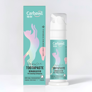 Nouveau <span class=keywords><strong>dentifrice</strong></span> <span class=keywords><strong>pour</strong></span> animaux de compagnie, ingrédients naturels, tube souple, soins dentaires <span class=keywords><strong>pour</strong></span> chiens et chats, sûr, sans rinçage, haleine fraîche, plaque dentaire - Product Image 5