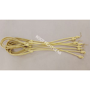 Cordon en fil de cuivre blanc de qualité supérieure, entouré d'un cordon en coton blanc, fait main, pour porte-écharpe ou sangle d'épaule, avec sifflet intégré. - Product Image 4