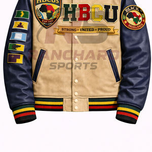Chaqueta ligera para hombre estilo HBCU, cómoda y personalizada, chaqueta universitaria, chaqueta de colegio, chaqueta varsity hecha a medida. - Product Image 3