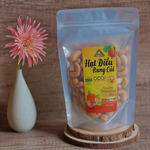 250g Noix de cajou vietnamiennes décortiquées grillées biologiques premium W180, onctueuses et salées, marque Dong Phu, fermeture éclair transparente, directement de l'usine - Product Image 4