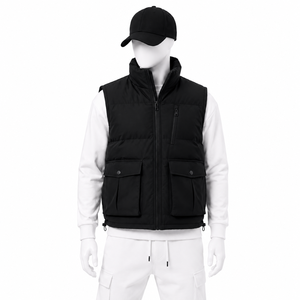 <b>Men's</b> <b>Warm</b> Winter Puffer Vest Quilted High Neck Lightweight Sleeveless <b>Jacket</b> for Outdoor Activities - Product Image 1