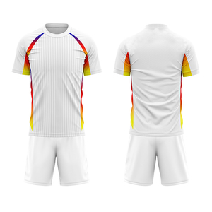 Maillot d'entraînement de football uni pour hommes Star Works Corporation, séchage rapide, 100 % polyester, uniforme de football personnalisé, col ras du cou - Product Image 3