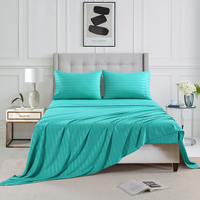 Parure de lit d'hôtel de luxe 100 % coton, blanche, moderne, tissée, avec housse de couette, drap-housse et taies d'oreiller – Vente en gros