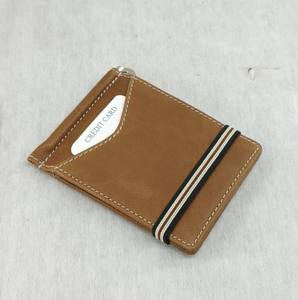 คลิปหนีบเงินหนังวินเทจ Crazy Horse พร้อมช่องใส่บัตร กระเป๋าสตางค์ใส่เงินสด ขายส่ง กระเป๋าสตางค์ผู้ชายแบบเปิด ดีไซน์พรีเมียม รับทำโลโก้ตามสั่ง จากผู้ผลิต - Product Image 4