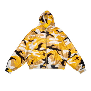 Sudadera con Capucha y Cremallera de Camuflaje Extra Grande para Hombre, Manga Larga, Tejido de Poliéster, Estilo Casual Otoñal - Product Image 2