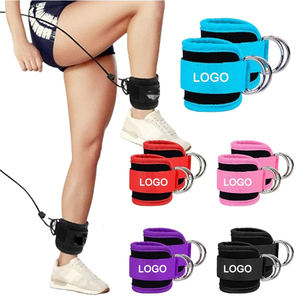 Custom Gym Accessories Adjustable Kickbacks Ankle Cuff Glute Workouts Neoprene Padded Ankle <b>Straps</b> - Product Image 3