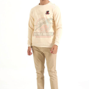Sudaderas de Manga Larga con Cuello Redondo para Hombre, Transpirables, de Algodón, Talla Grande, Sudaderas Básicas al por Mayor - Product Image 2